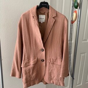 Madewell Women's Blush Textured Blazer